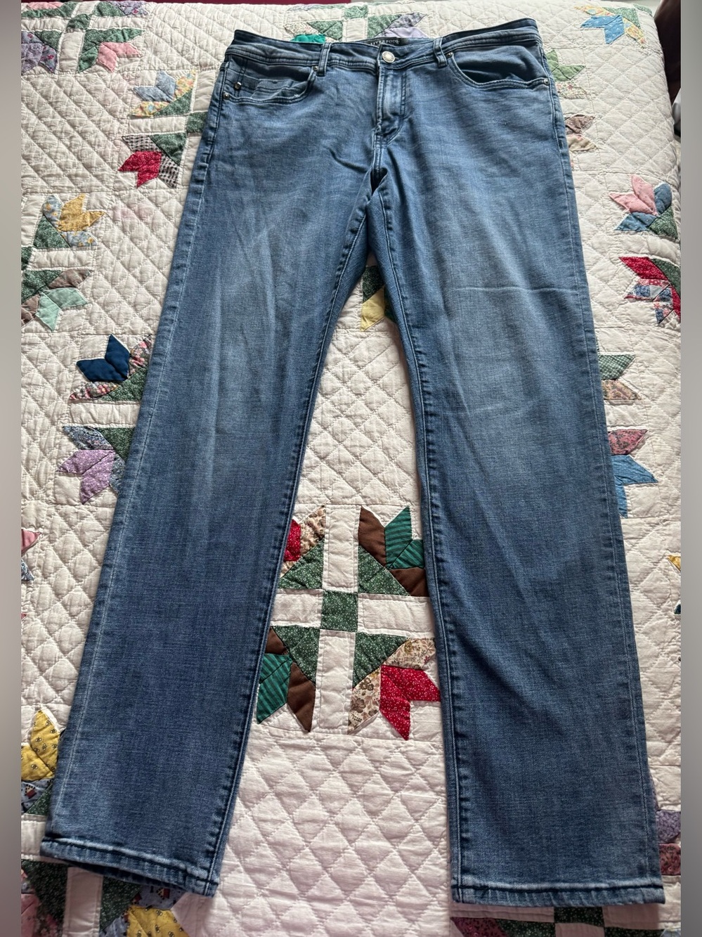 Liverpool Classic Medium Wash Straight Leg Jeans